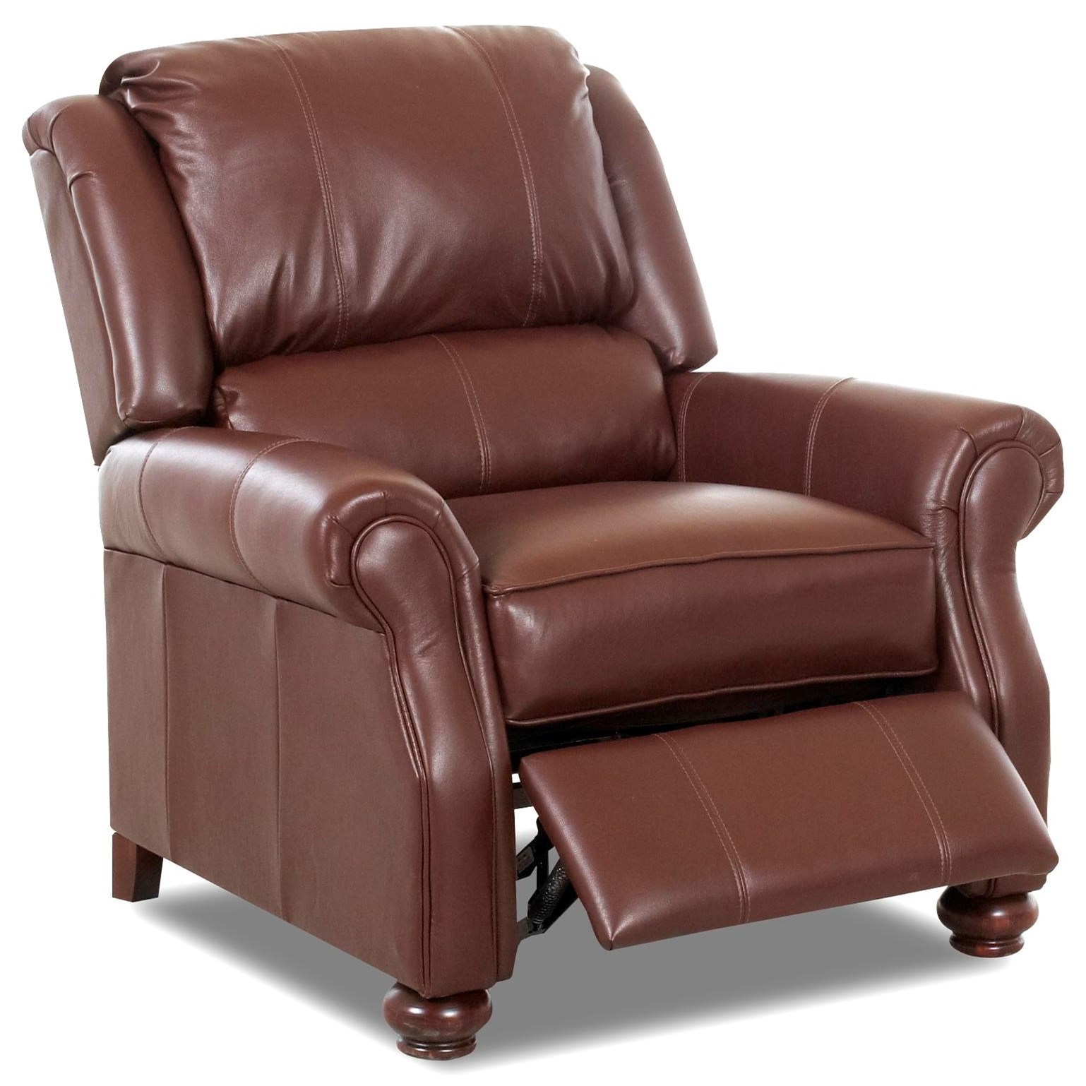 Klaussner High Leg Recliners Julia High Leg Recliner Darvin Furniture